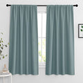 Blackout Curtains for Bedroom Living Room Nursery 63 inches Long (Dusty Blue / 42"W x 63"L (Pack of 2))