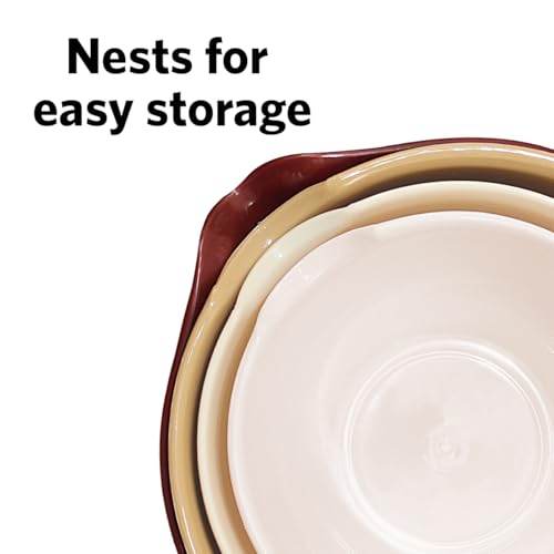 Mixing Bowls with Pour Spout (4pc Beige / 4 count)