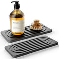 Water Absorbing Stone Tray (8.3" X 4"-dark Grey-a)