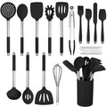 29 PCS Silicone Cooking Utensils Set (Black)