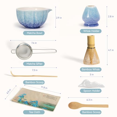 Matcha Whisk Set (Ice Blue)