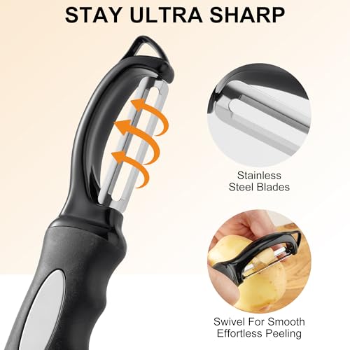 Premium Swivel Vegetable Peeler (2 Pcs)