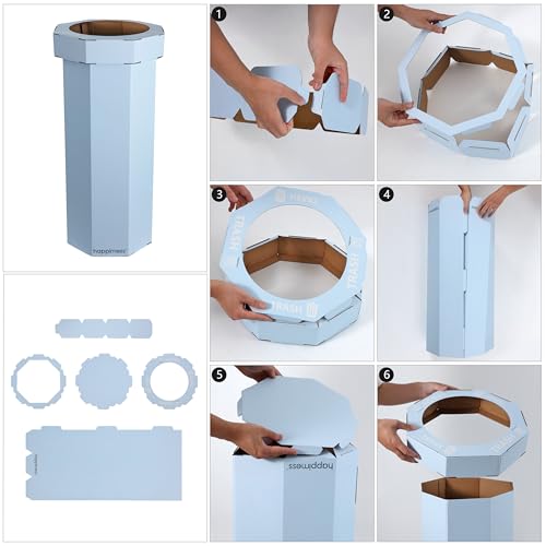 Fleur 25 Gal Trash Can Bin (Carrot Cake)