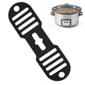 Silicone Lid Lock Strap for Crockpot Slow Cooker (Black)