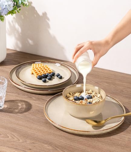 Dinnerware Sets for 6 (Almond Cream / Service for 6(18Pcs))