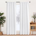 2 Panels Doorway Curtains (Pure White / 34"W x 80"L (Pack of 2))