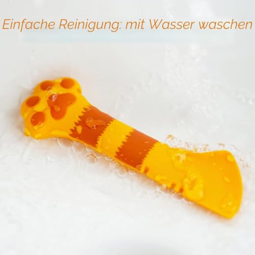 Cat Wet Food Spoon (Orange Spatula)