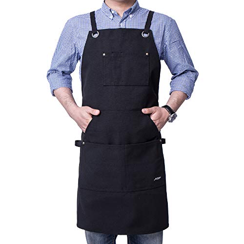 Heavy Duty Canvas Work Apron (Black)