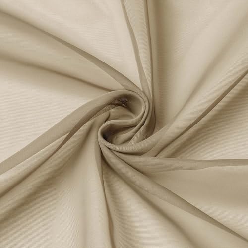 Cafe Curtains 36 Inch Length Tier 2 Pieces (Taupe / 42"W x 36"L (Pack of 2))