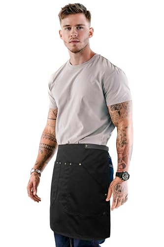 Half Barista Apron (Half Apron Black)