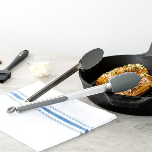 Met Lux 12 Inch Kitchen Tong (12" / Gray)