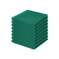 100% Cotton Waffle Weave Kitchen Dish Cloths 8 (Dark Green / 12 X 12 - 8 Pack)