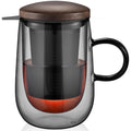 Tea Infuser Mug 14.5oz Double (Type 2 Black)