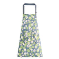 Floral Aprons with Pocket Blooming Floral Womens Waterproof Apron (Green Flowers)