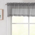 Grey Valances for Windows (Grey / 42"W x 14"L (Pack of 2))