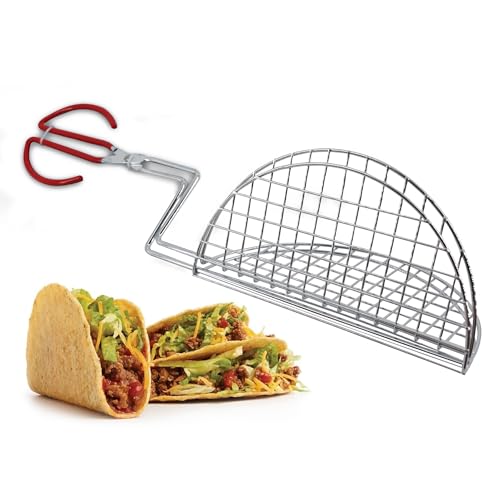 Taco Shell Tongs for Frying by StarBlue (8 Inch 1 Unit)