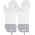 Extra Long Silicone Oven Mitts (Gray / 15''-2pcs)