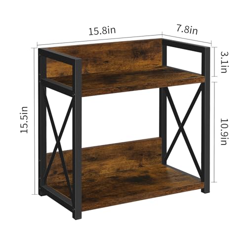 Countertop Shelf Organizer (Rustic Brown Large)