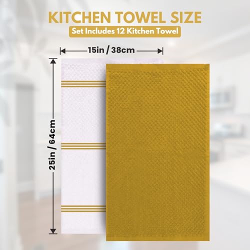 Kitchen Towels (Radiant Yellow / 15 x 25)