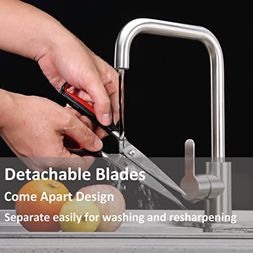 8.5" Heavy Duty Kitchen Shears Stainless Steel Come Apart Scissors (B - Kitchen Scissors)