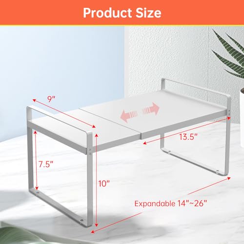 Expandable Cabinet Shelf Rack 9" Wide (9" wide ( 1 PACK))