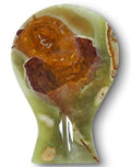 Luxury Handmade Multi Green Calcite Crystal Spoon Rest for Kitchen Counter (Multi Green Calcite)