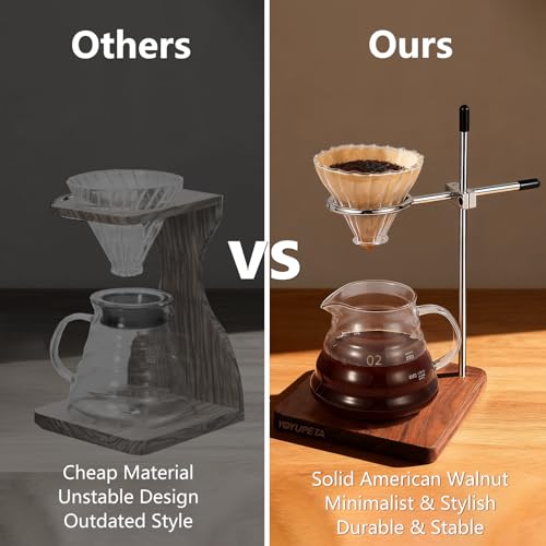 Pour Over Coffee Stand (North American Walnut Wood)