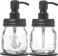Mason Jar Soap and (Gloss Black / 2pk 12oz)