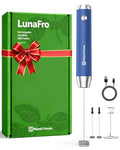 Rechargeable Milk Frother with Stand (Midnight Blue (Gift Box))