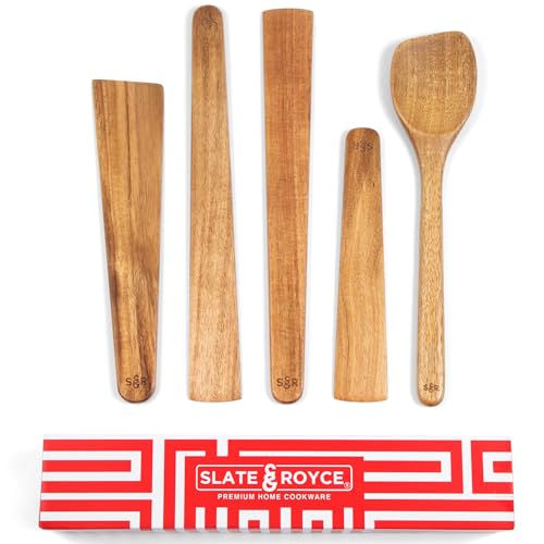 5 Piece Acacia Wood Utensil Set