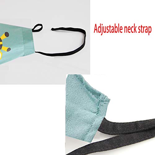 2 Pack Cotton Adjustable Parent and Child Apron with Pockets Great Gift For Adult and Kid Baking (Giraffe)