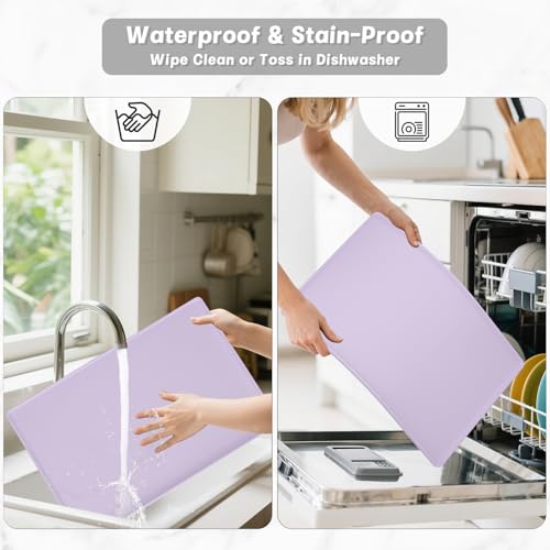 Silicone Coffee Mat (Purple / 12" x 19")