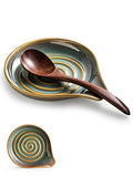 Spoon Rest for Stove Top (Blue and Green)