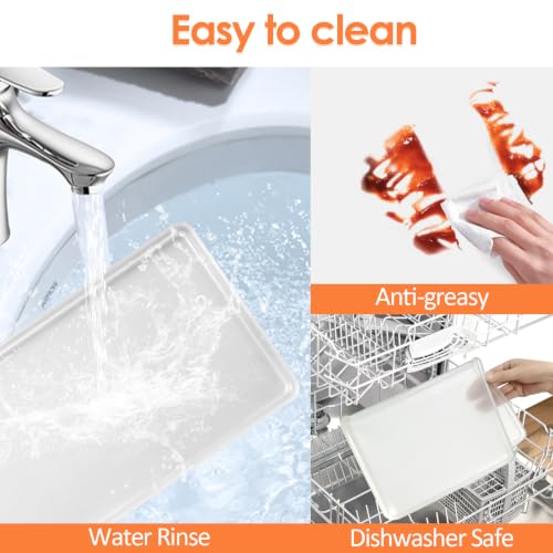 Silicone Coffee Maker Mat with Lip for Countertops 14.8''x7.9'' Translucent (Translucent / 14.8'' x 7.9'')