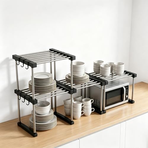Expandable Under Sink Organizer (2 Pack / Black)