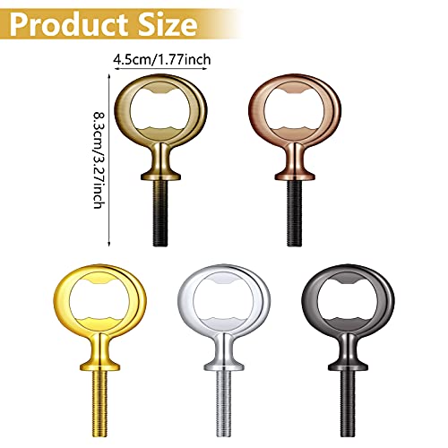 5 Pieces Metal Bottle Opener Kit Blank Stainless Steel Bottle Opener