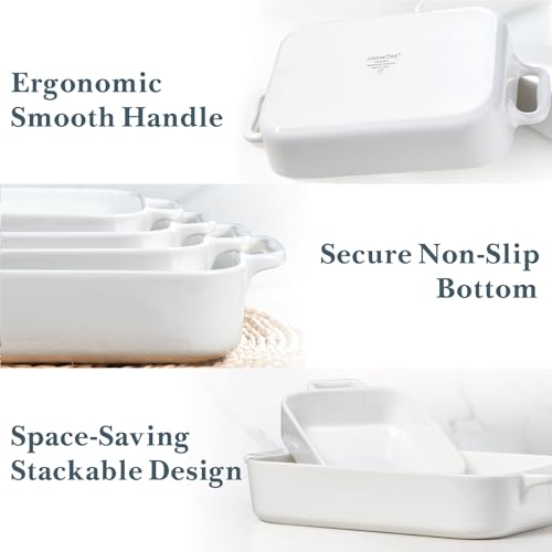 Casserole Dishes for Oven (White 02)
