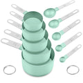 Measuring Cups and Spoons Set (Lake Green 10 Pcs)