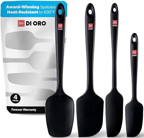 DI ORO Silicone Spatula Set (Black)