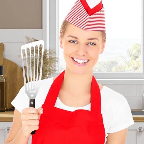 2 Pcs Fish Spatula Stainless Steel (Silver)
