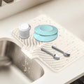 Dish Drying Mat for Kitchen Counter (18x11.8 / White)