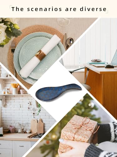 Ceramic Spoon Rest (Vintage Blue)