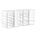 22 Drawer Acrylic Storage & Makeup Organizer for Desk (22 Drawers)
