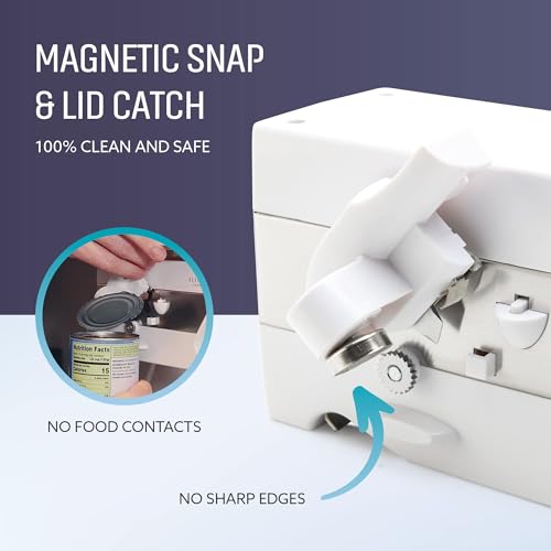 Elitra 3-In-1 Under The Cabinet Electric Can Opener – White (White)
