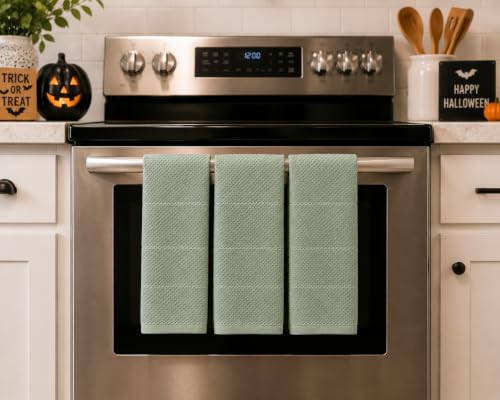 Sage Green Kitchen Hand Dish Towels (Sage Textured)