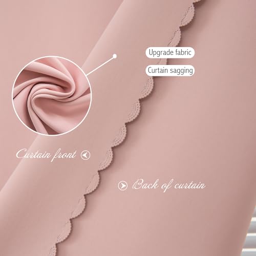 Self Adhesive Blackout Curtains (47"W x 79"L (Pack of 1) / Pink)