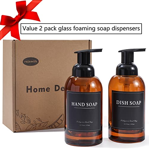 2 Pack Foaming Soap Dispenser (Amber)
