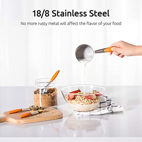 Measuring Cups Spoons Set (Orange)