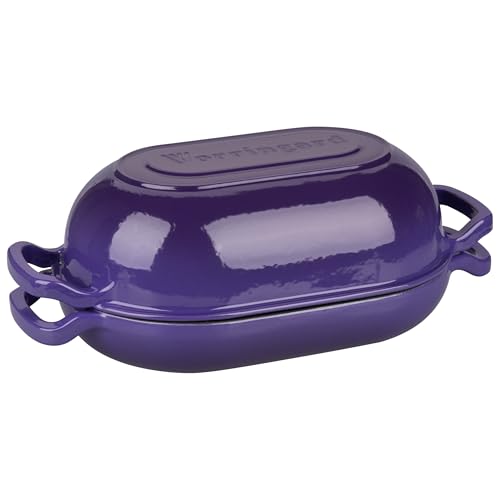 Enameled Cast Iron Sourdough Bread Oven (5 QT / Purple)