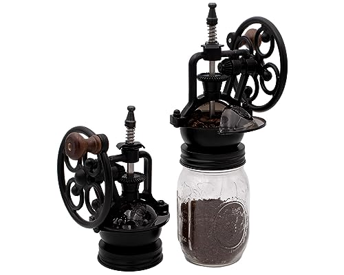 Vintage Reproduction Manual Coffee Grinder for Regular Mouth Mason Jars